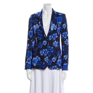 Alice + Olivia Macey Floral Cuffed Blazer.